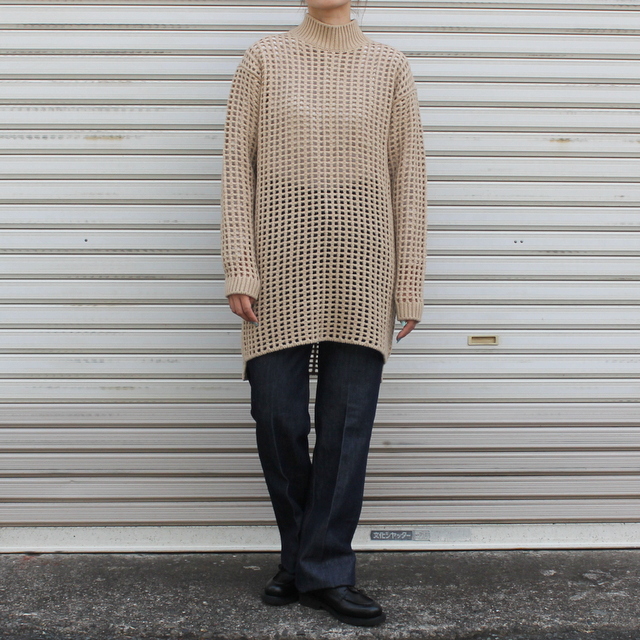 40% off sale】AURALEE(オーラリー) MESH KNIT MOCK NECK LONG P/O ...