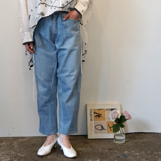 40% off sale】SEEALL (シーオール) RECONSTRUCTED BELTED BUGGY DENIM#SAU33DE601／acoustics  Lady's