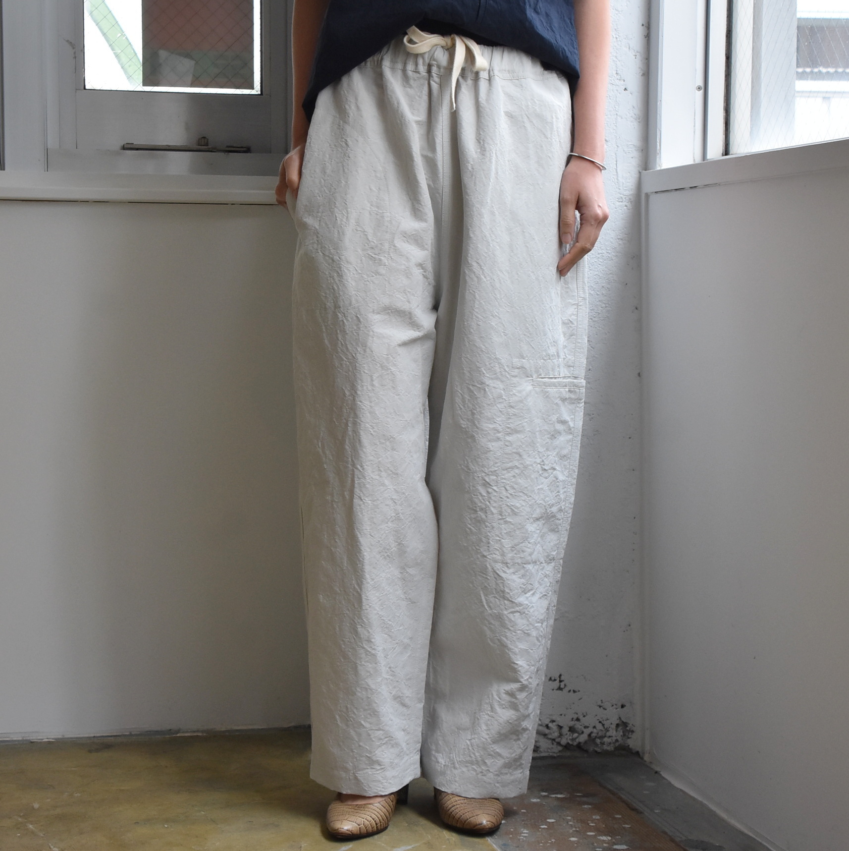 SOFIE D'HOORE(\tB[h[) / Wide pants with elastic waist thigh pockety2FWJz#PLUCK-AA(1)