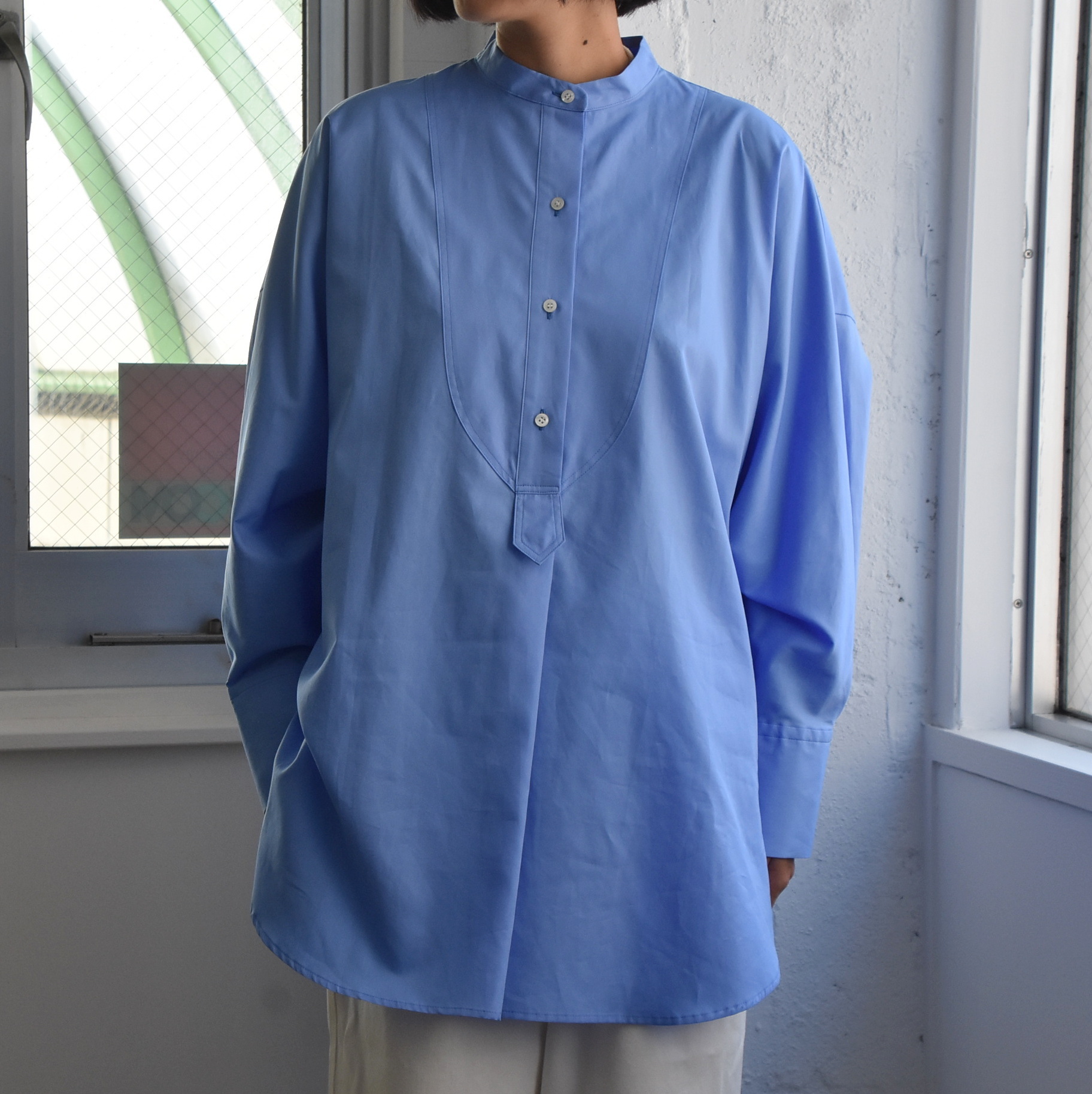 SACRA (TN) / SUPERIOR COTTON POPLIN SHIRT #124516071-AA(1)