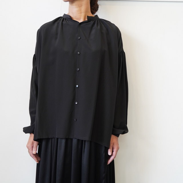 humoresque([XN) gather blouse silk#GAT2202(1)