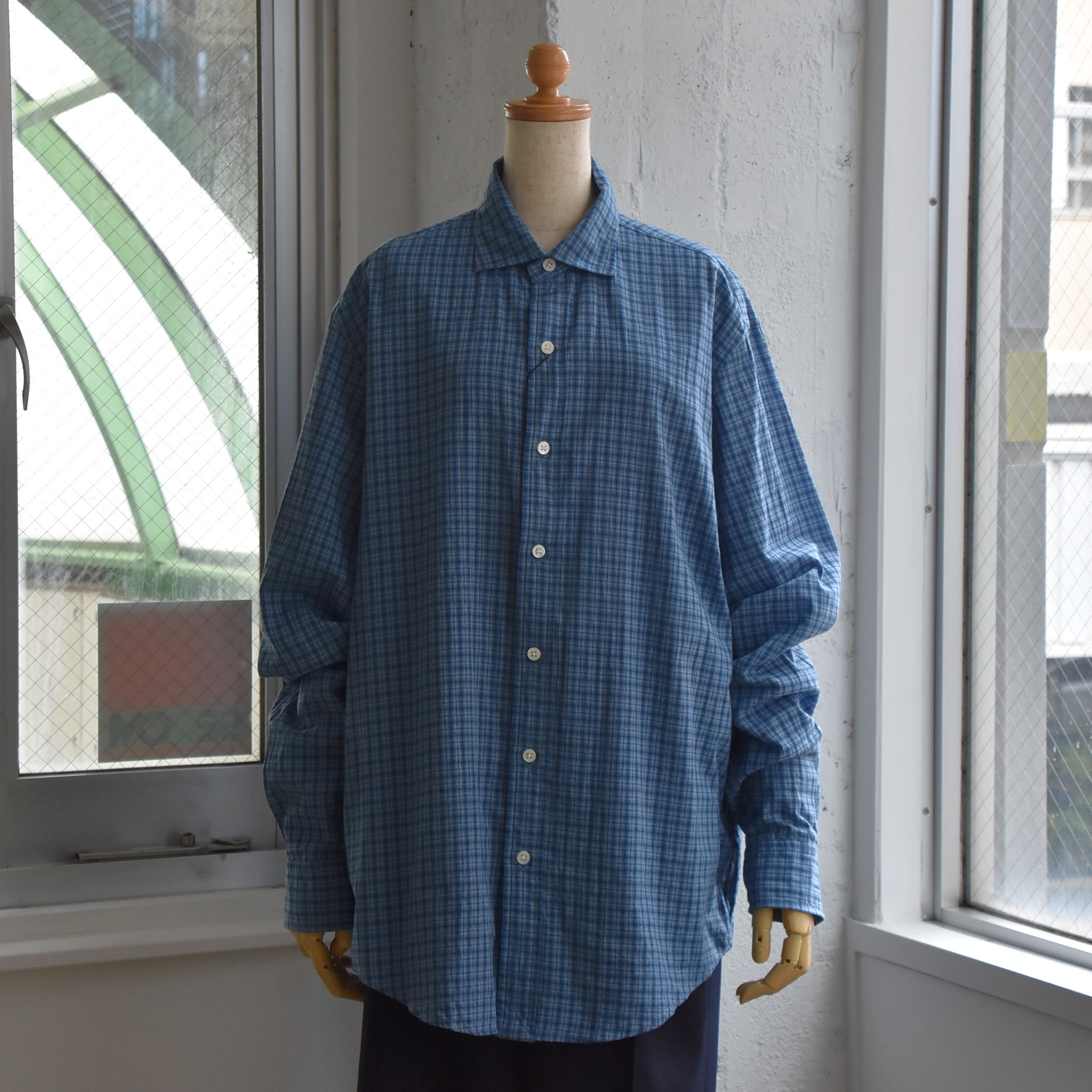 THE SHINZONE(U V][) / CHECKERED PECK SHIRT #24AMSBL10-AA(1)