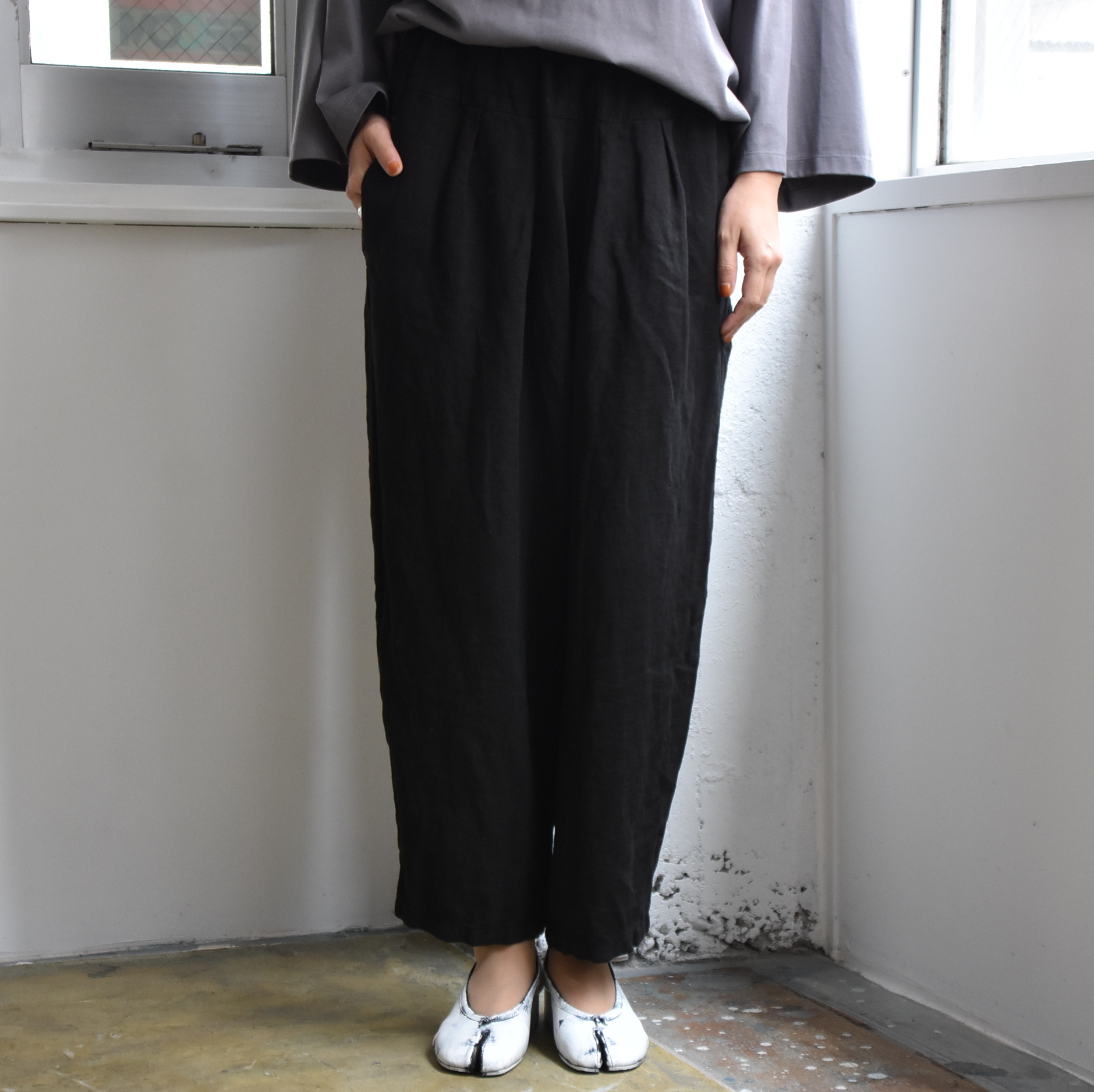 Whiteread (zCg[h) / LINEN TROUSERSy2FWJz #TROUSERS01-AA(1)