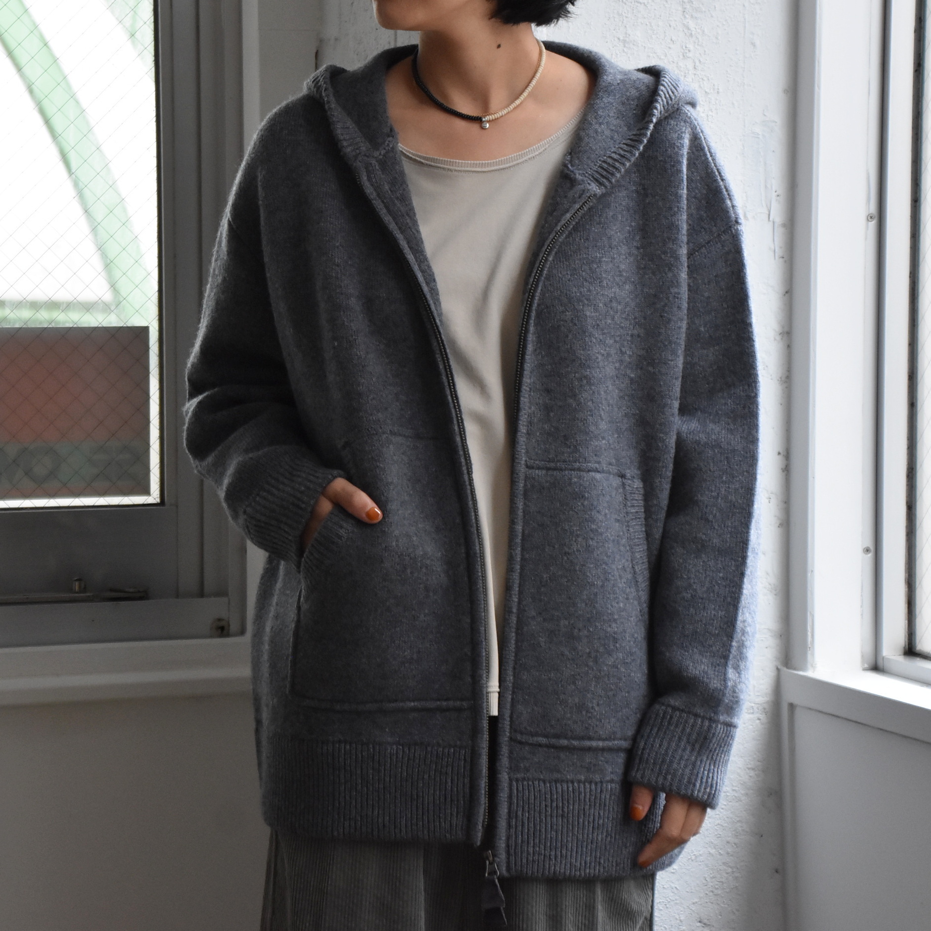 Kristensen DU NORD(NXeZhDmh) /   WOOL HOODIE  #I-335-AA(1)