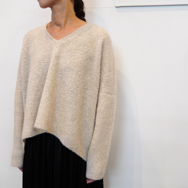 humoresque([XN) CASHMERE BOUCLE V-NECK #MA0202(1)