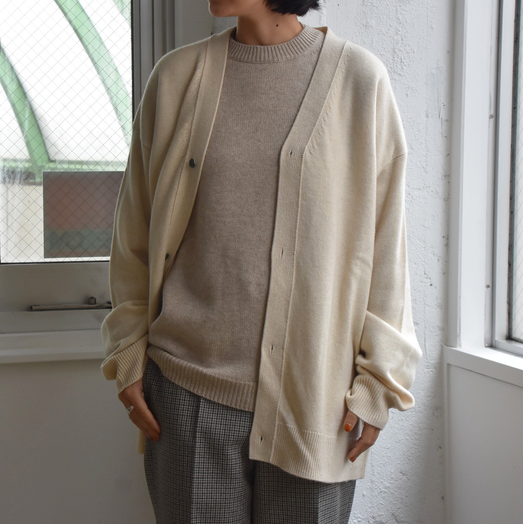 SOFIE D'HOORE(\tB[h[) / 2ply oversized cardigan bottom riby2FWJz #MYTH-AA(1)