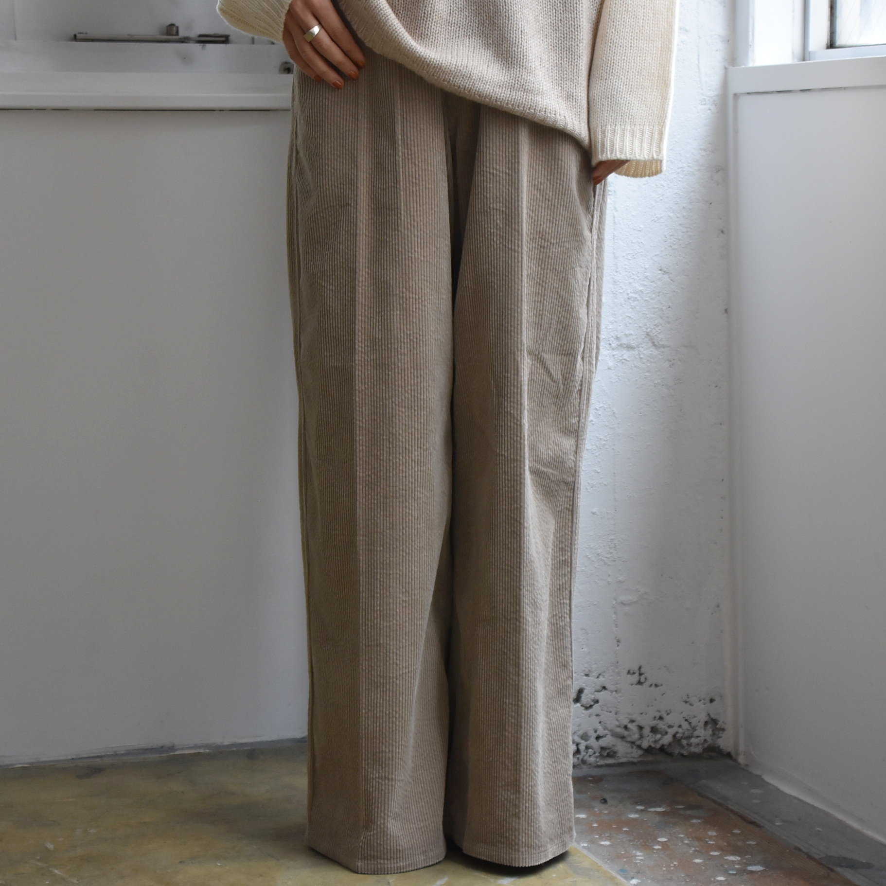 SOFIE D'HOORE(\tB[h[) / Casual wide pants with drawstring waisty2FWJz #PISTIS-AA(1)