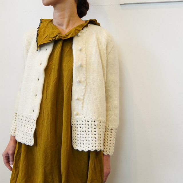 DANIELA GREGIS(_jG OWX) giacca legaccio hand-knitted jacket alce#MMG231WO(1)