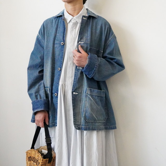 chimala(チマラ) UNISEX 10OZ SELVEDGE DENIM CHORE JACKET #CS39-JT11(1)