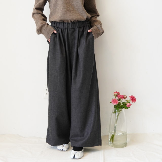 maison de soil(]h\C) 2TUCK WIDE EASY PANTS #GNMDS2502WS(1)