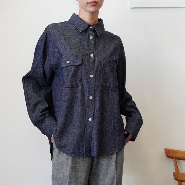 SARAH(T)Ranch Shirt Denim#C53022(1)