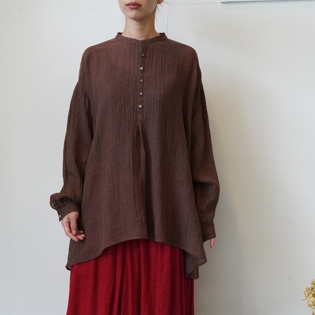 suzuki takayuki(XYL^JL) ​​​​​​​gauze pullover blouse#A261-04(1)