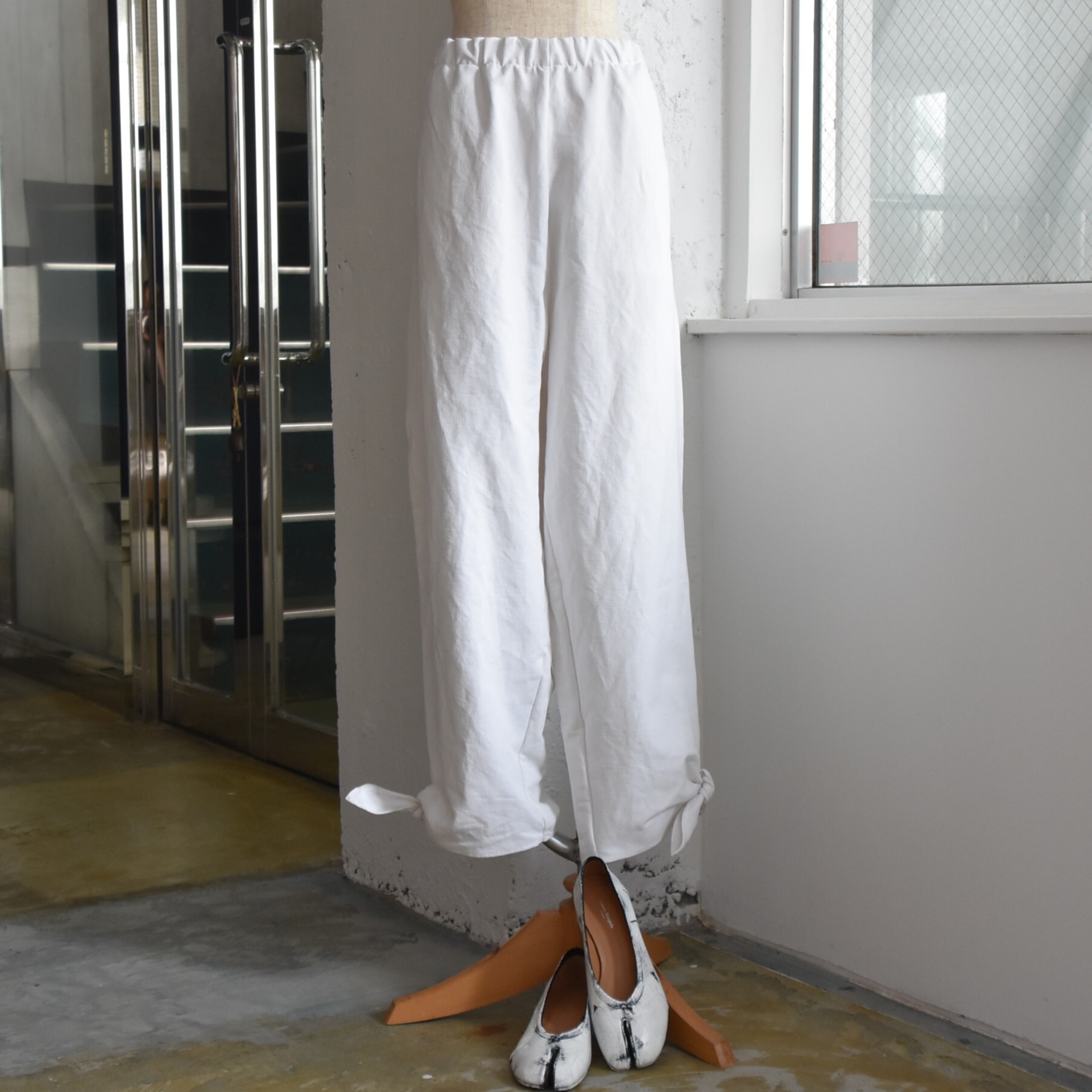 Whiteread (zCg[h) / LINEN TROUSERSy2FWJz #WR073-AA(1)