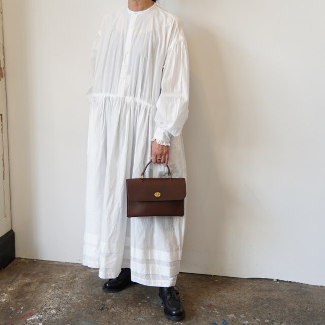 TOUJOURS(gDW[) Bishop Sleeve Classic Gathered Dress #MM43DD03(1)