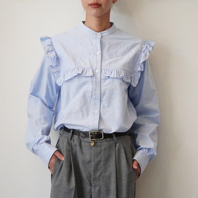 dahl'ia(_A) OX FRILL L/S BLOUSE #DBL-357OX(1)