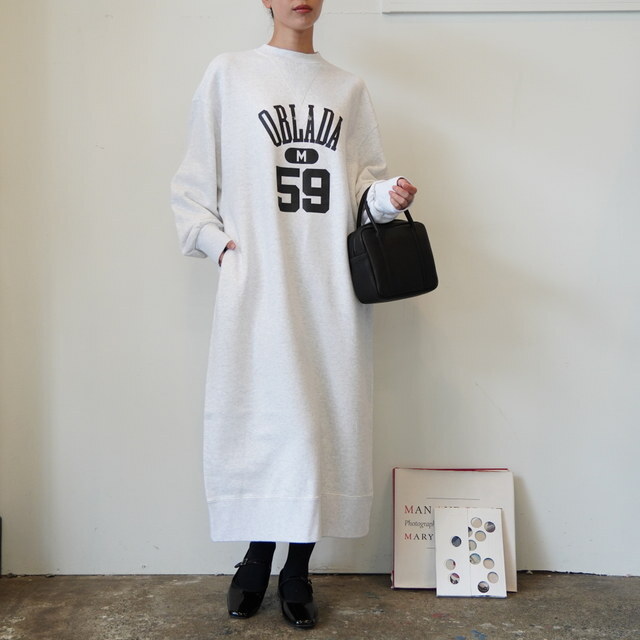 Oblada(Iu_) COLLEGE SWEAT DRESS #F2510OP04(1)