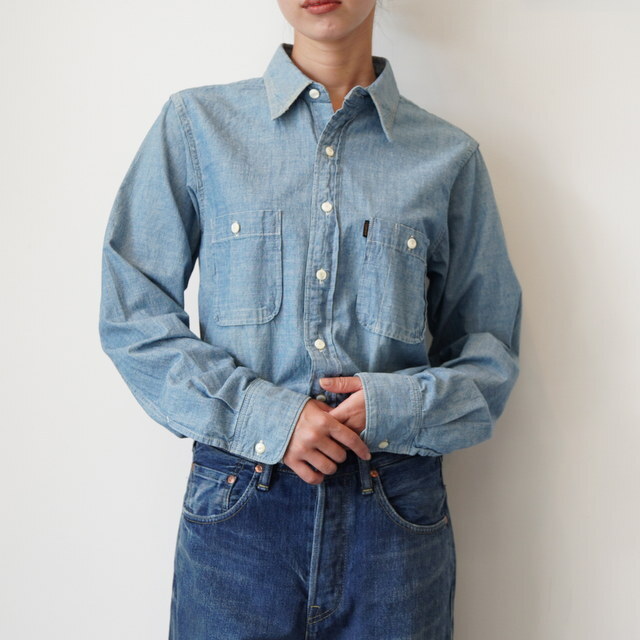 chimala(`}) CHAMBRAY SHIRT#CS22-S11A(1)
