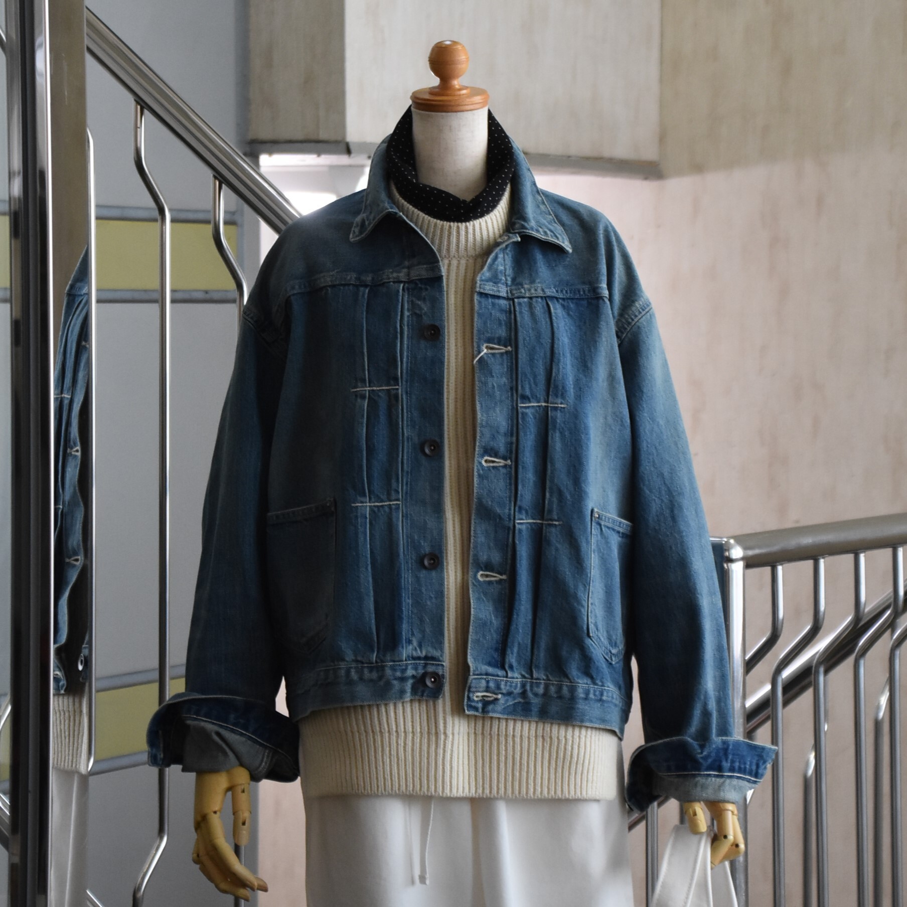 chimala(`}) / DENIM SHORT JACKET #CS40-JT12-AA(1)