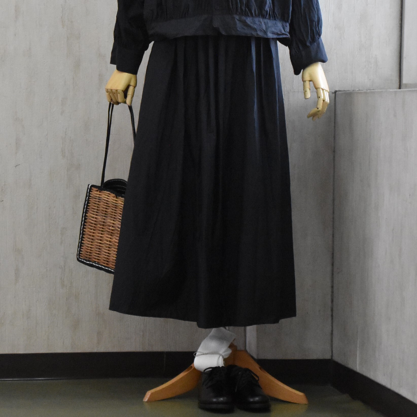 TOUJOURS(gDW[) / Randam Pleated Maxi Skirty2FWJz #MM43VK03-AA(1)