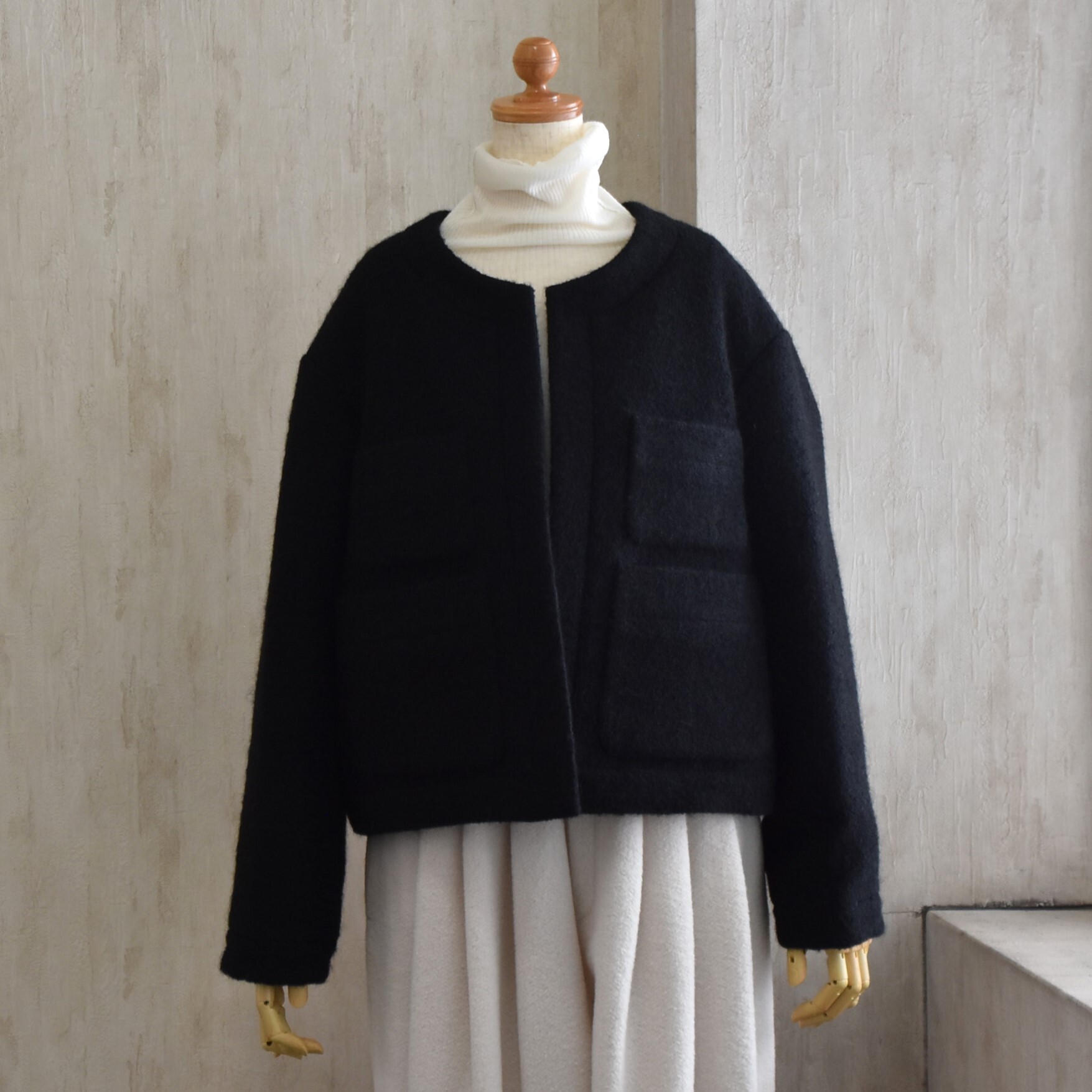 TENNE HANDCRAFTED MODERN(e nhNtebh_) / ANGOLA TWEED JACKET #004-25FW-AA(1)