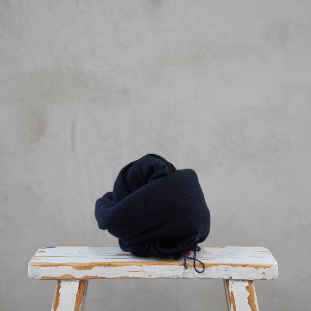 DANIELA GREGIS(�_�j�G�� �O���W�X) scialle shawl lavato(DARKBLUE)#SCI1WK41212(1)