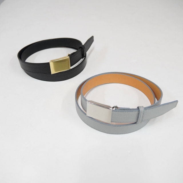 Scye(�T�C) Shrink Leather Box Buckle Belt #3326-31353(1)