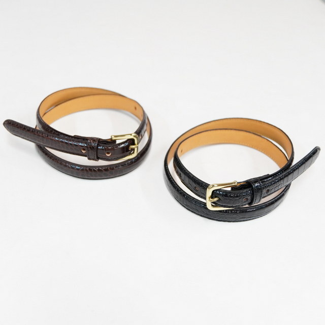 Scye(�T�C) Press Croco Dress Belt #3326-31309(1)