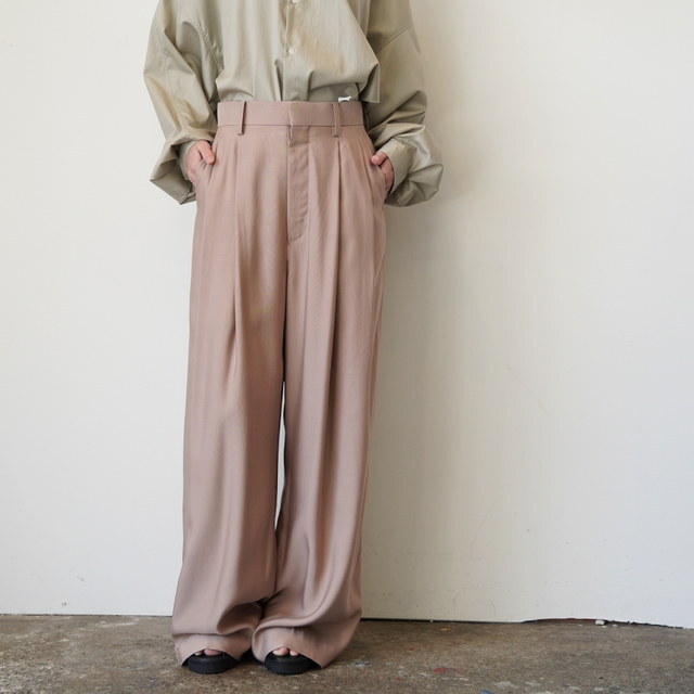 Graphpaper(�O���t�y�[�p�[)VISCOSE CUPRO BACK SATIN WIDE TROUSER #GL261-40356(1)