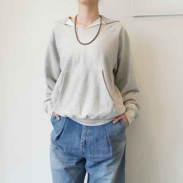 YLÉVE(�C���[��) ORGANIC COTTON SUN FADED SWEAT HOODIE #168-6166001(1)