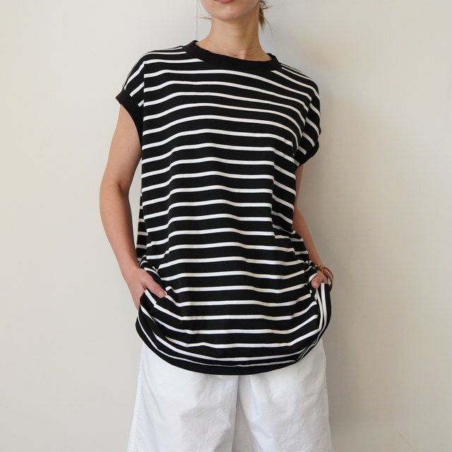 TOUJOURS(�g�D�W���[) /Sleeveless Trim T-shirt #ZM44XC03(1)