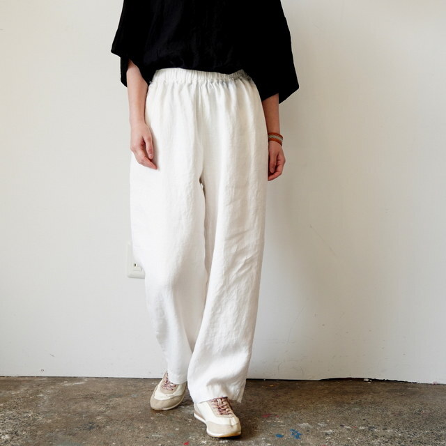SARAH(�T��) BALLOON PANTS LINEN TWILL�y3�F�W�J�z #C30565(1)