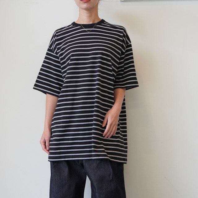 Graphpaper(�O���t�y�[�p�[) Tri Spun Border S/S Tee #GU261-70120B(1)