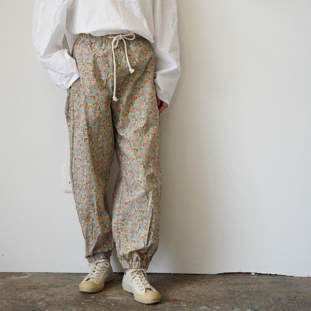 SONO(�\�m) JAME JOGGER PANTS Dusty Blue Floral#1048 26SS(1)