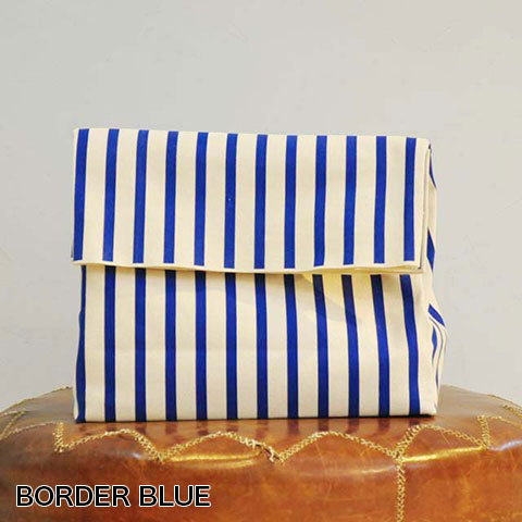 TEMBEA(exA) PAPER BAG (BORDER BLUE/BORDER BLACK)(2)