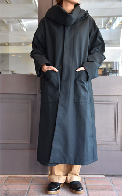 y40% off salezCristaSeya(NX^Z)  Maxi over coat with scarf (Black)(2)