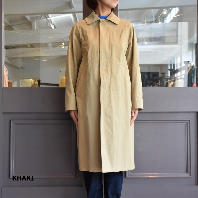 YAECA(ヤエカ) ステンカラーコートスタンダード KHAKI #61502 