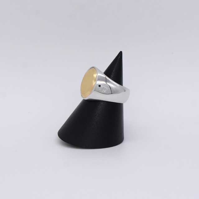 TOM WOOD(トムウッド) Oval Gold Top ring #R74HTNA02S925(2)