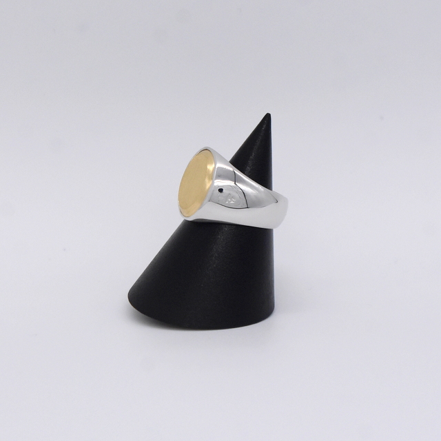 TOM WOOD(gEbh) Oval Gold Top ring #R74HTNA02S925(2)