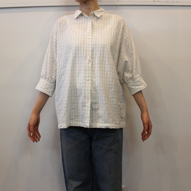 【22ss】TOUJOURS(トゥジュー)  lantern sleeve sack shirt#TM36GS01(2)