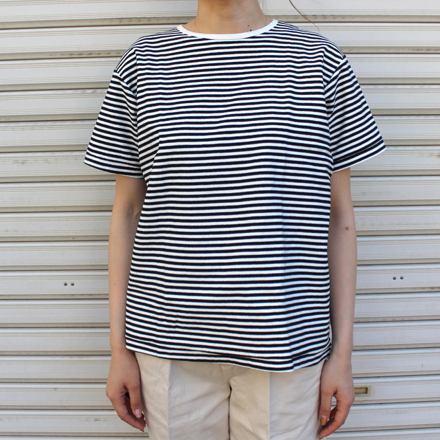 YAECA(ヤエカ) ボーダーTシャツ #82026NVS1(2)