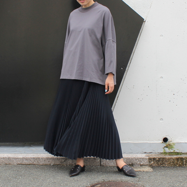 Graphpaper(グラフペーパー) Satin Pleats Skirt#GL223-40090B(2)