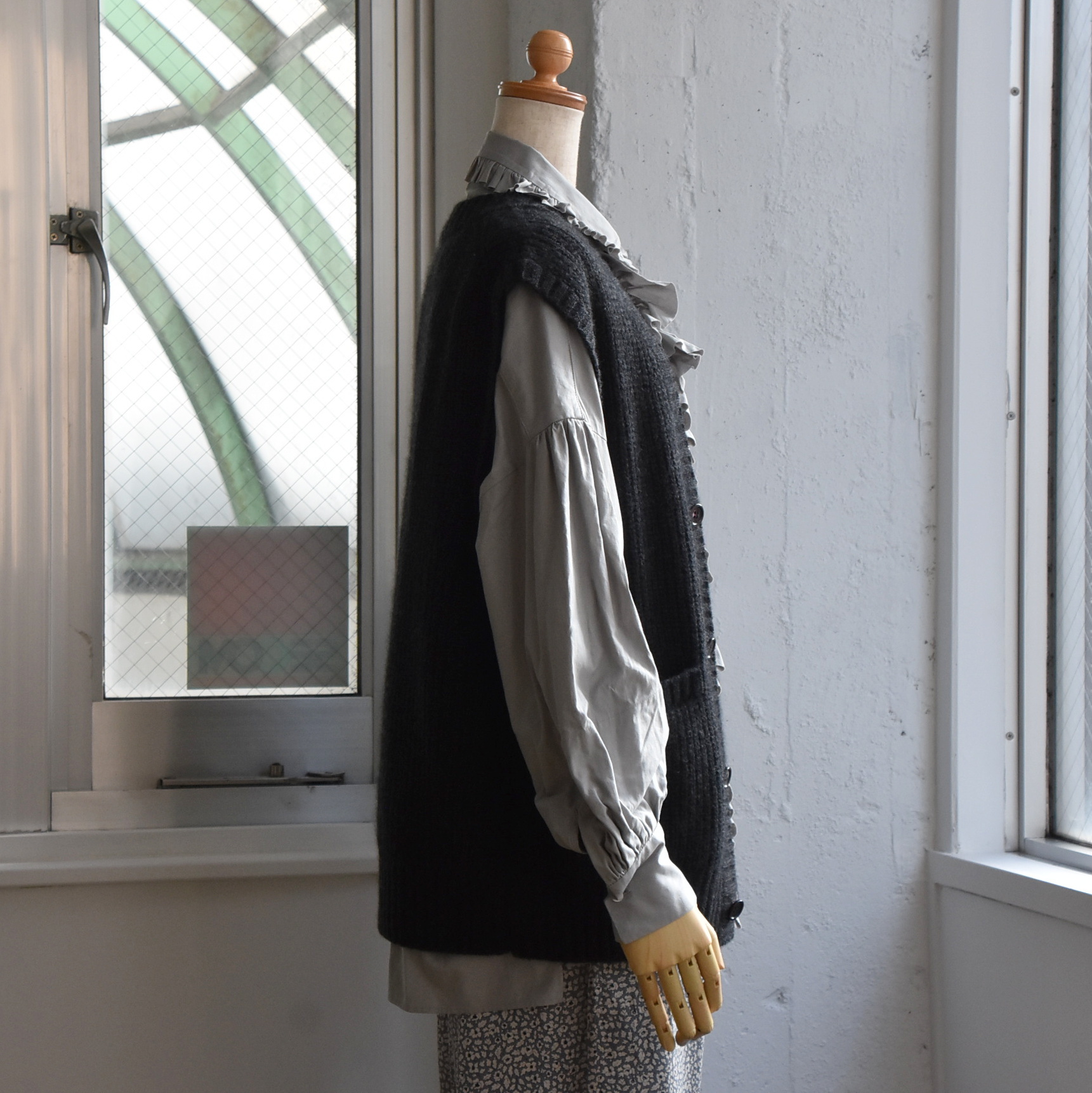 TOUJOURS(トゥジュー) / Rib Stitch Cardigan Vest #VM39XK02(2)