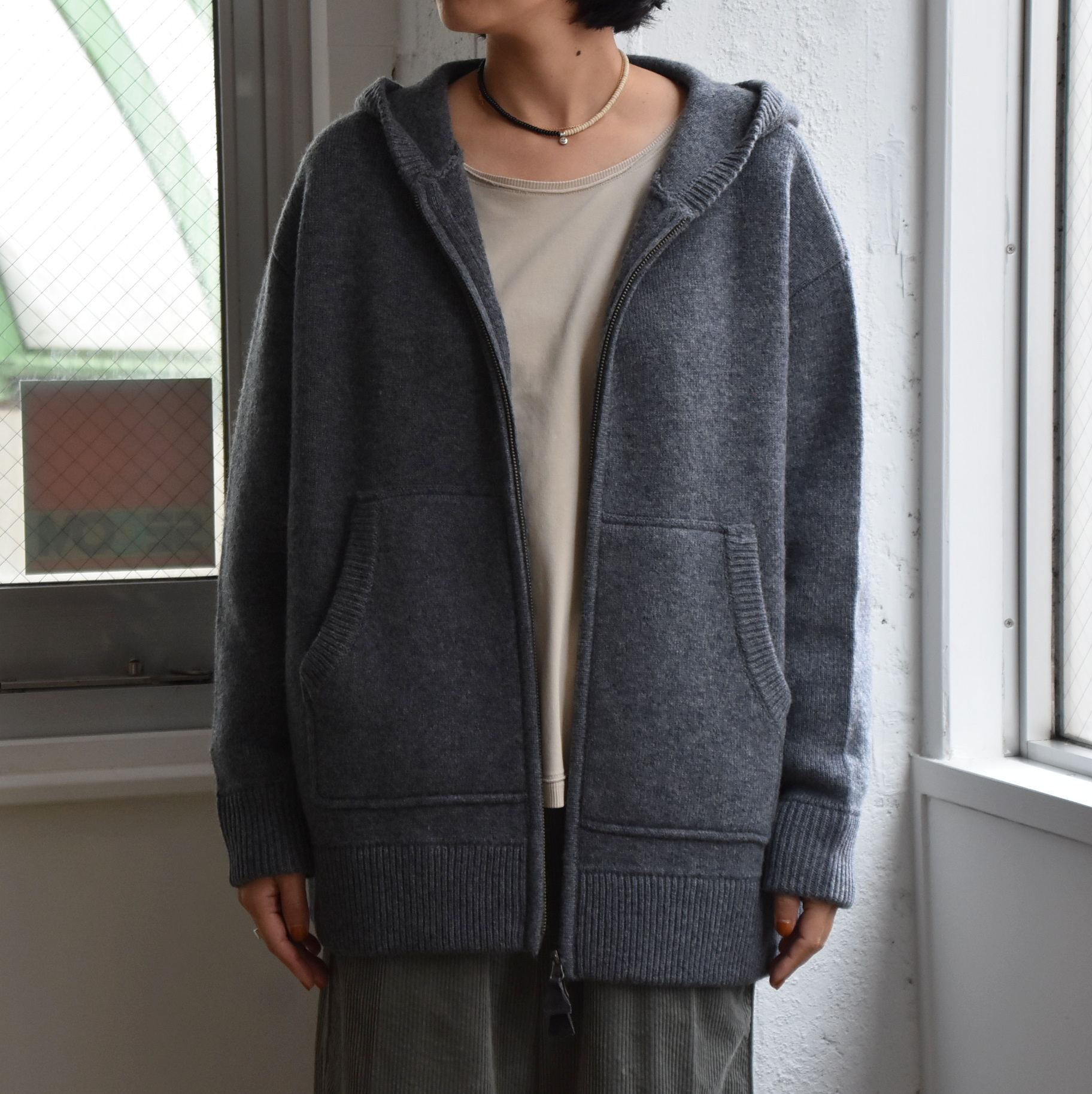 Kristensen DU NORD(NXeZhDmh) /   WOOL HOODIE  #I-335-AA(2)