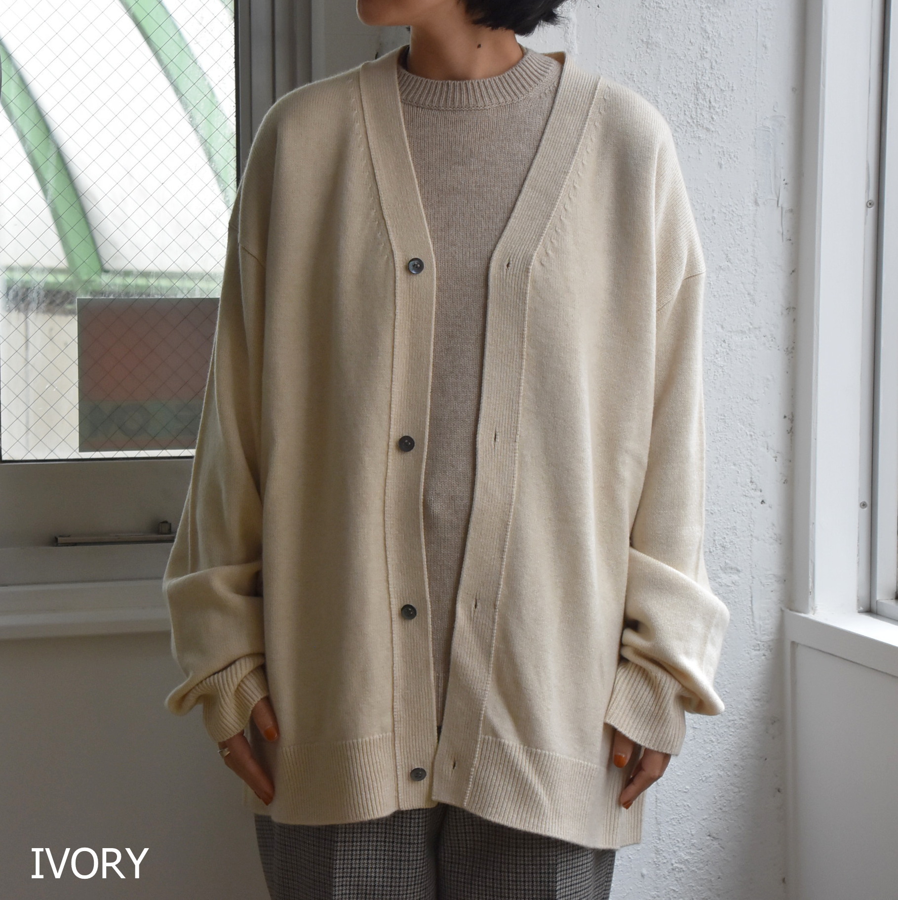 SOFIE D'HOORE(\tB[h[) / 2ply oversized cardigan bottom riby2FWJz #MYTH-AA(2)