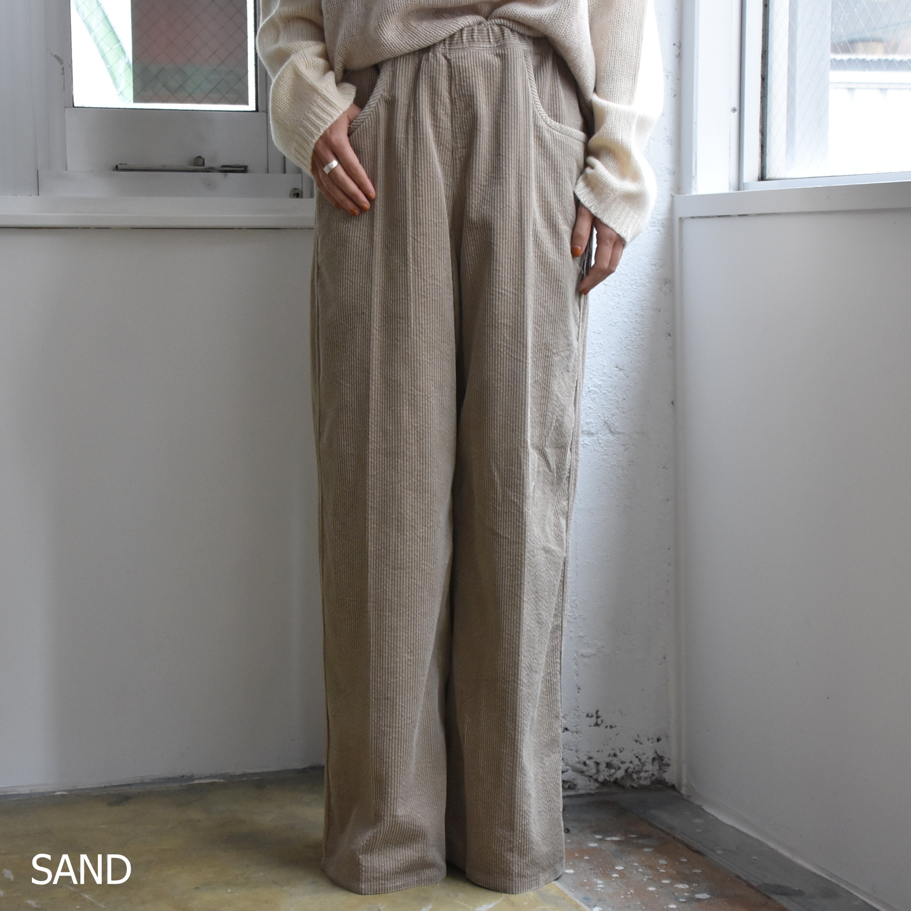 SOFIE D'HOORE(\tB[h[) / Casual wide pants with drawstring waisty2FWJz #PISTIS-AA(2)