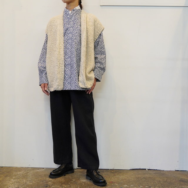 TOUJOURS(gDW[) Baggy Band Collar Shirt#AM41GS03(2)