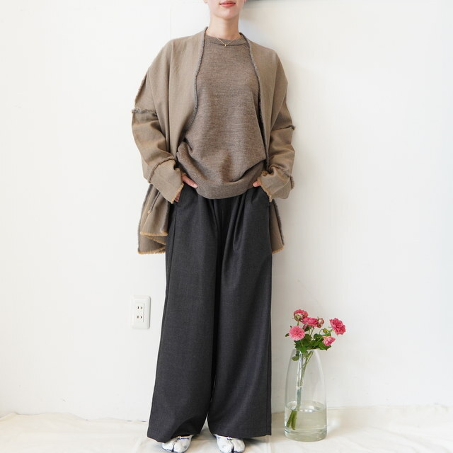 maison de soil(]h\C) 2TUCK WIDE EASY PANTS #GNMDS2502WS(2)