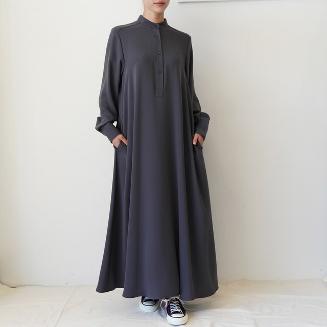 Graphpaper(Oty[p[) Satin Band Collar Dress #GL253-60095B(2)