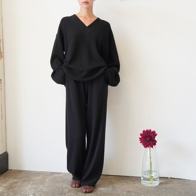 Graphpaper(Oty[p[)MERCERIZED FINE WOOL KINT PANT#GL253-80465(2)