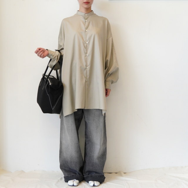 Graphpaper(Oty[p[) SILICON POPLIN DEEP SLIT B/OSH #GL253-50183(2)